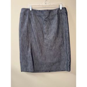 Blue Talbots Denim NWT Pencil Skirt